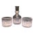 Godinger Dublin Crystal Mini Decanter Set With 2 Matching Glasses For Sale