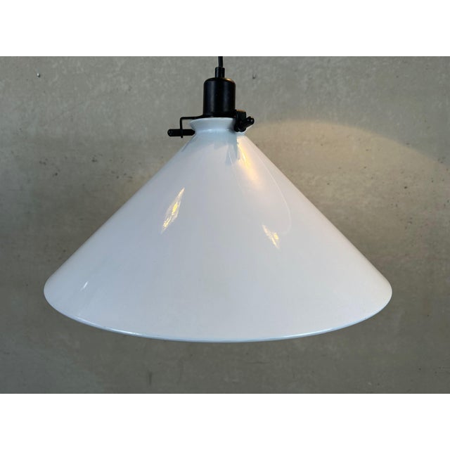 Vintage White Metal Pendant Lamps, 1980s, Set of 2 For Sale - Image 13 of 13