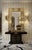 Mid-Century Italian Murano Gold Art Glass and Brass Console Wall Mirror For Sale - Image 10 of 10