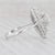 2010s 1.10ctw Round Diamond Marquise Halo Ring 18k White Gold Size 7 Engagement For Sale - Image 5 of 7