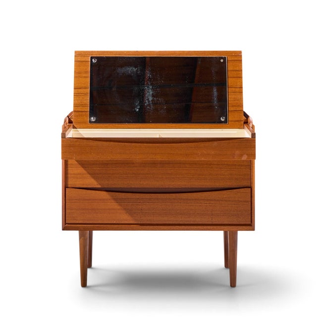 Wood Arne Vodder for Sibast Mid Century Danish Teak Dressing Table Vanity Dresser For Sale - Image 7 of 10