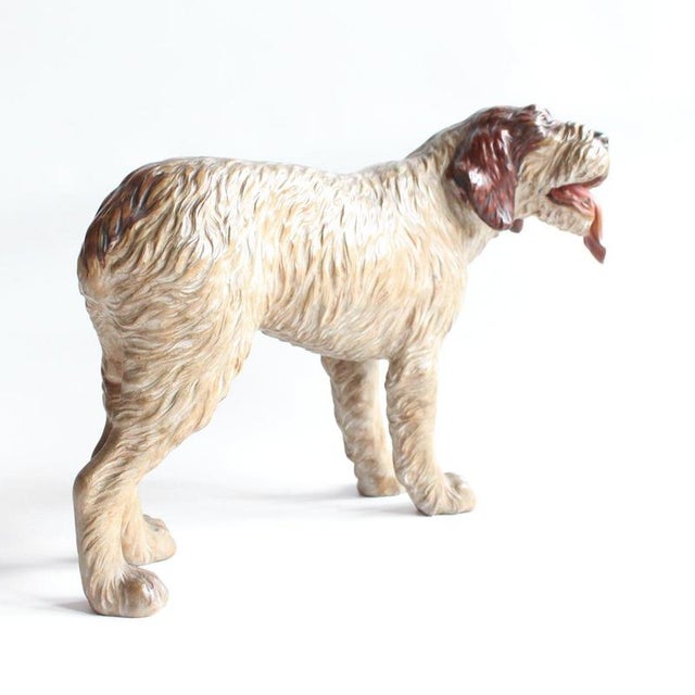 Brown Carved Wood Dog, 1890s For Sale - Image 8 of 13