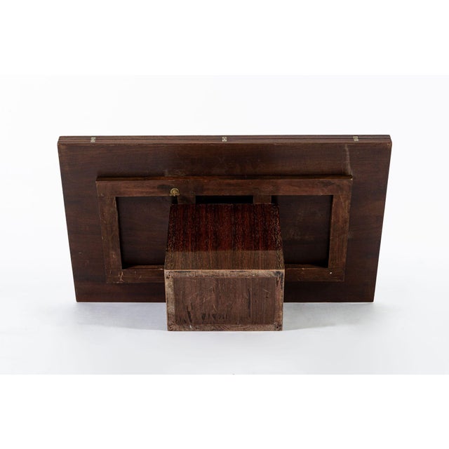 Antique French Art Deco Folding Wood Coffee Table by Francisque Chaleyssin (Attr) 1930s For Sale - Image 13 of 16
