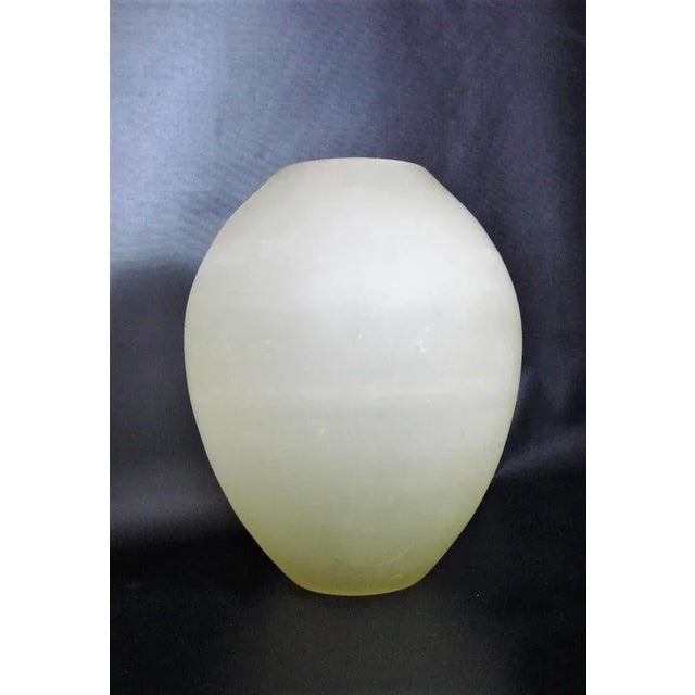 Italian CIVE vase, 1970s It was made of frosted glass dimensions: h.33cm diameter 26cm opening 10cm