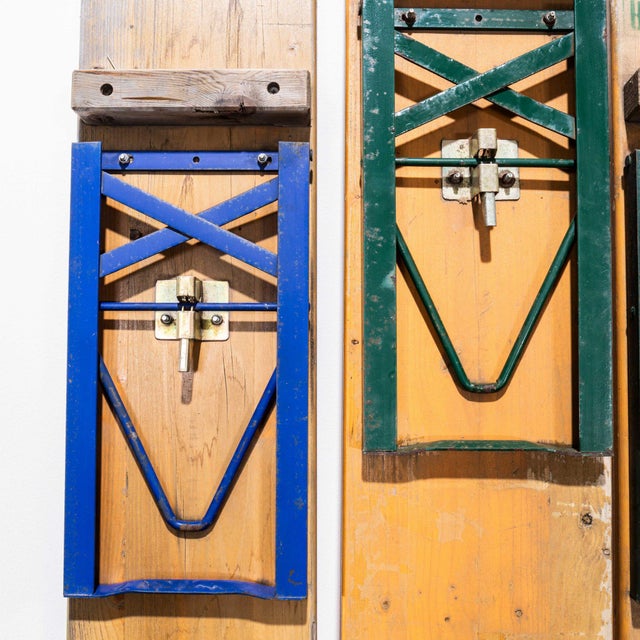 Vintage German Heavy Weight Folding Beer Table Sets For Sale - Image 9 of 9