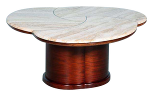 Mid-Century Travertine Coffee Table