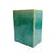 Antique 19th Century Chinese Export Porcelain Aqua Green Monochrome Glaze Pillow Form Flower Brick Block Vase For Sale - Image 4 of 9