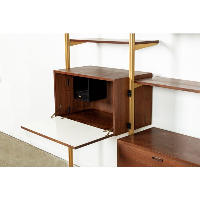 Mid Century Omni Wood Modular Wall Unit Shelving & Bookcase by George Nelson For Sale - Image 9 of 17