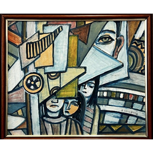 Erik Heinertz, Composition, 1967, Acrylic Painting For Sale