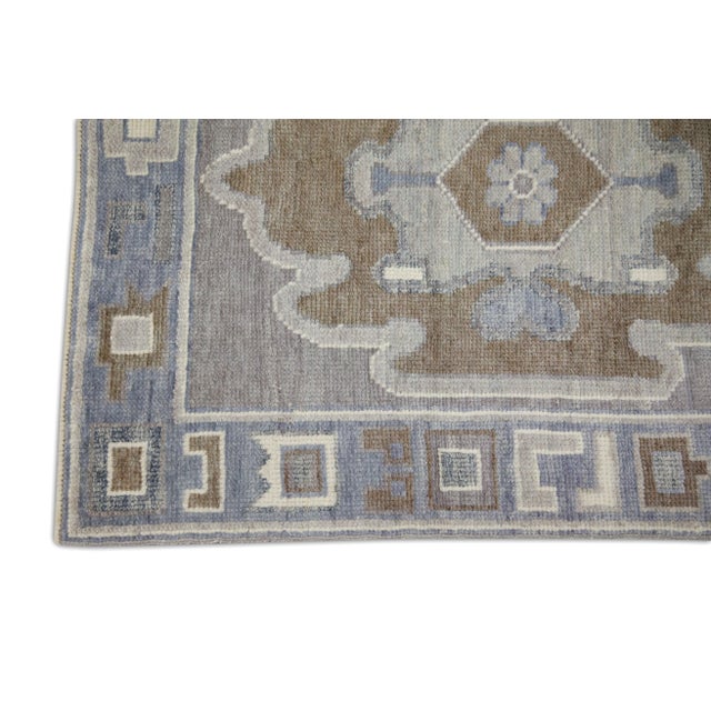 Turkish Modern Turkish Oushak Rug 2'10" x 9'6" For Sale - Image 3 of 7