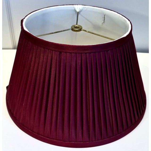 Vintage Hand Painted Ceramic Lamp, Bouillotte Style For Sale - Image 9 of 18