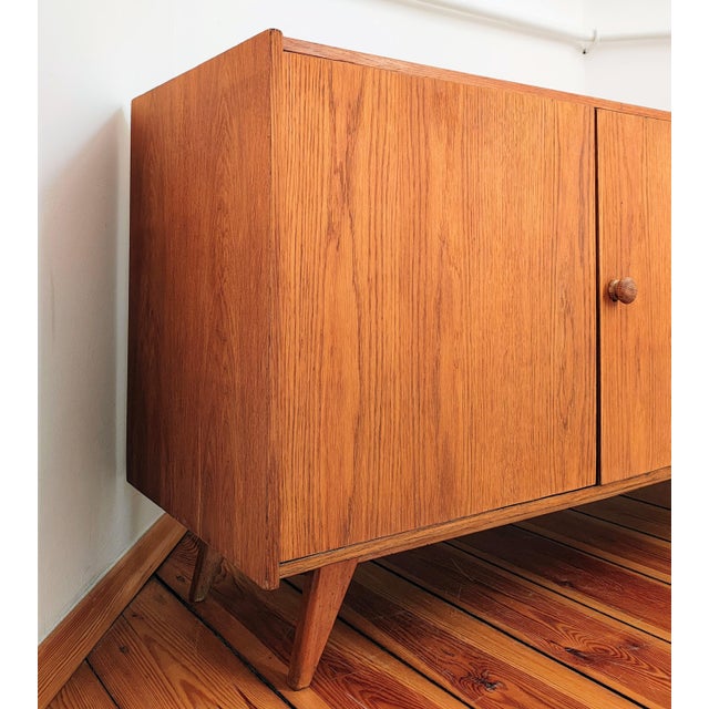 Wood Czechoslovakian Sideboard attributed to J. Jiroutek for Interier Praha, 1960s For Sale - Image 7 of 13