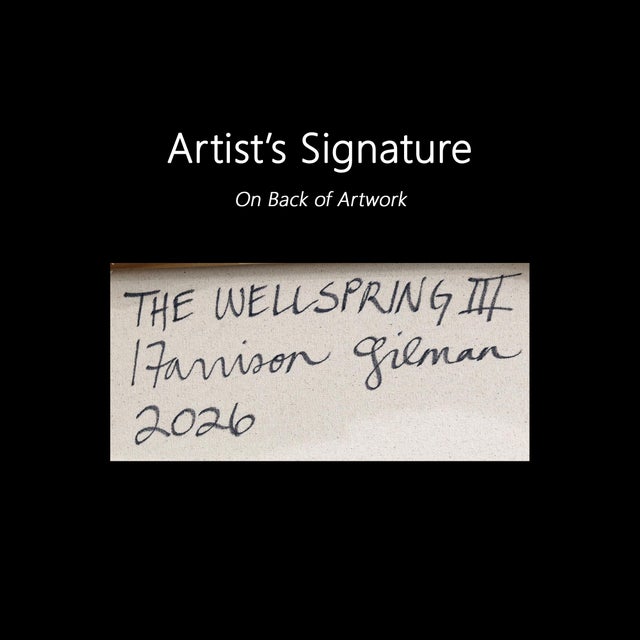 The Wellspring III - Large Original Green Abstract Oil Painting on Canvas by Harrison Gilman For Sale - Image 9 of 9