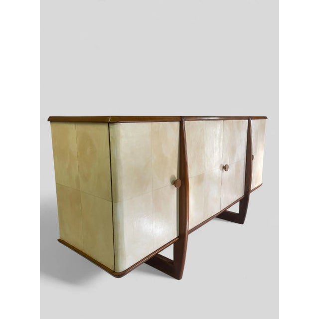 Italian Art Deco Sideboard in Parchment, 1940s For Sale - Image 14 of 18