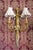 1860 French Louis XVI Gold Bronze Silk Wall Lamps Sconces 2pc- Pair For Sale - Image 13 of 18