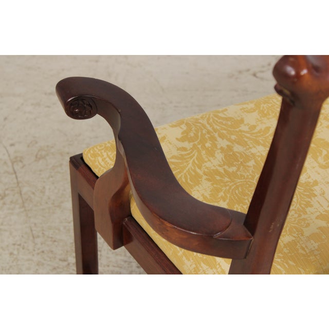 Chippendale Style Mahogany Window Bench For Sale - Image 16 of 18