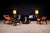 This Brazilian modern rocking chair and ottoman set dates to the 1960s and reflects the refined craftsmanship associated...