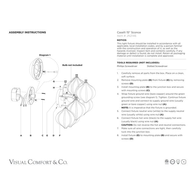 Julie Neill for Visual Comfort Signature Caselli 15" Sconce in Polished Nickel with Clear Glass For Sale - Image 13 of 14