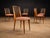 Red Rare Set of Six Dining Chairs by Joaquim Tenreiro in Caviúna Wood, Brazil, 1950s For Sale - Image 8 of 13