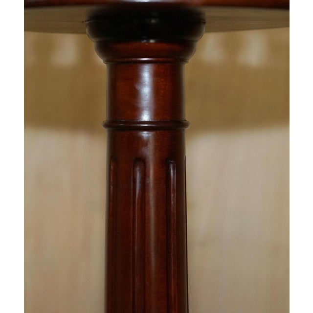Wood Antique Hand Carved Pedestal Plant Stands in the style of Thomas Chippendale, Set of 2 For Sale - Image 7 of 18