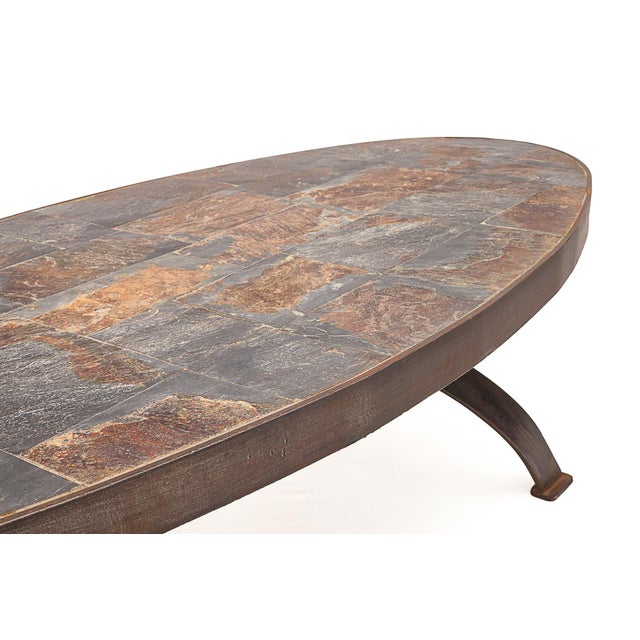 Brown Brutalist Coffee Tables, 1950s, Set of 2 For Sale - Image 8 of 14