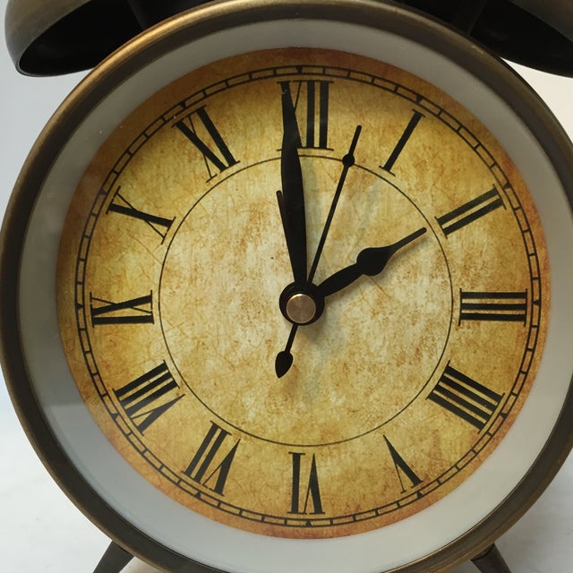 Antique Style Brushed Brass Alarm Clock Chairish