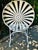 White 1920s Francois Carre Metal Garden Chair Sunburst For Sale - Image 8 of 10