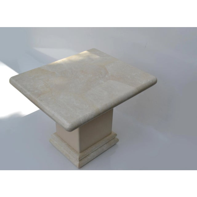 Karl Springer Style Faux Shagreen Rectangle Coffee Table Mid-Century Modern 1980 For Sale In Miami - Image 6 of 12