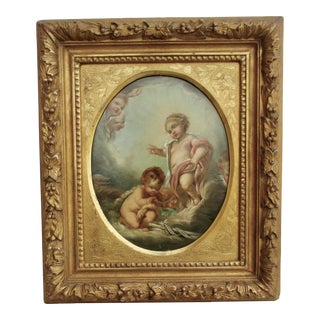 After Francois Boucher Christ and St John as Children Circa Late 19th For Sale