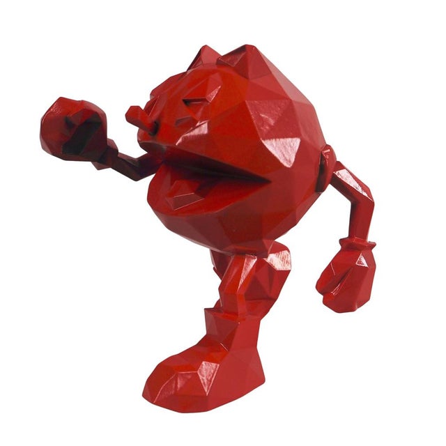 Richard Orlinski (1966) Pac-Man (Red Edition) Original resin sculpture Glossy red color In its original box Dimensions: 18...