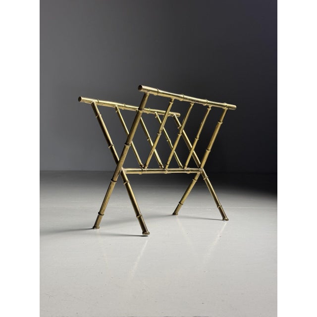 Faux Bamboo Magazine Rack For Sale - Image 11 of 16