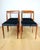 Set of 4 vintage German Lübke black chairs. A great vintage set. Completely restored, four original German chairs from...