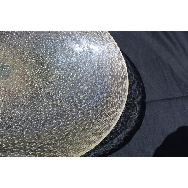 Large Gold Dust Concave Plate from Seguso Vetri d'Arte, 1950s For Sale - Image 6 of 13