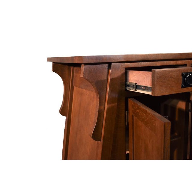 Mission Mission Oak Crofter Console Cabinet - 55" - Walnut Stain For Sale - Image 3 of 14