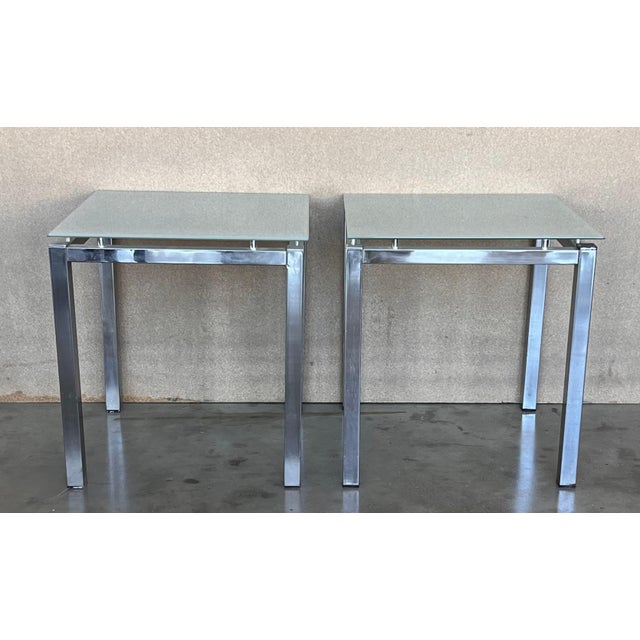 Pair of 1970s Postmodern Side Tables For Sale - Image 10 of 18