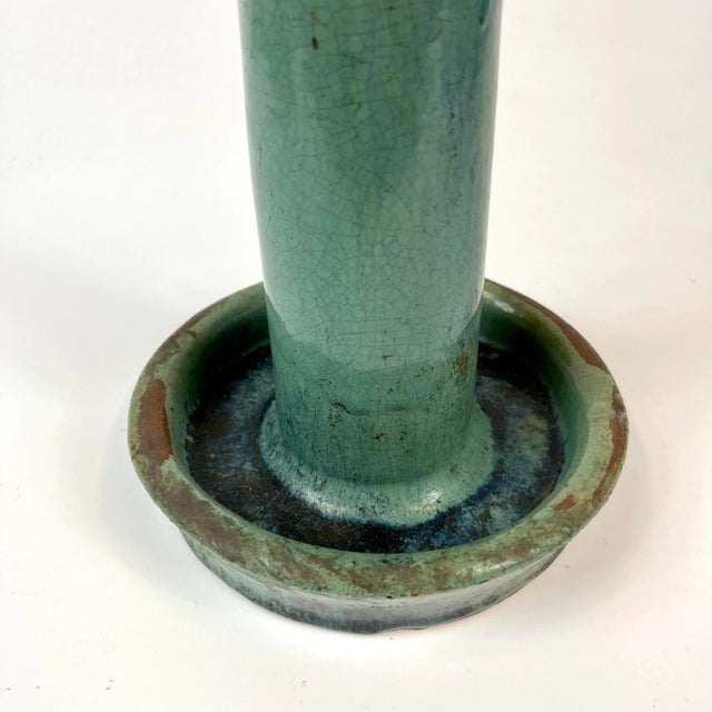 19th Century Chinese Ceramic Oil Lamp For Sale - Image 4 of 8