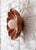Red Travertine Handmade Flower Wall Sconce Luxury Lighting Fixtures For Sale - Image 4 of 6