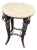 Marble Top & Metal Based End Table With Elephant Motif For Sale