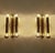 Mid-Century Modern Vintage Space Age Brass Sconces, 1970s, Set of 2 For Sale - Image 3 of 15