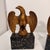 Vintage Gold Wooden Eagle Bookends Pair Speckled Base Americana Office Decor For Sale - Image 11 of 15