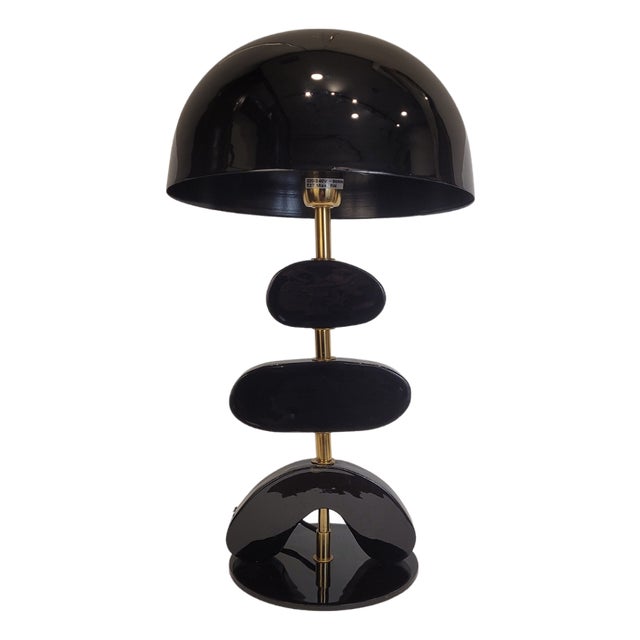 Livello Table Lamp in Lacquered Wood and Metal from Chehoma, France, 2010s For Sale
