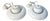 Fior di Loto Pendant Lamps in White Lacquered Metal by Afra & Tobia Scarpa for Flos, 1960s, Set of 2 For Sale