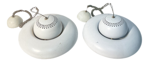 Fior di Loto Pendant Lamps in White Lacquered Metal by Afra & Tobia Scarpa for Flos, 1960s, Set of 2