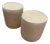 Pair of Lee Industries Leather Drum Ottomans L9413 For Sale