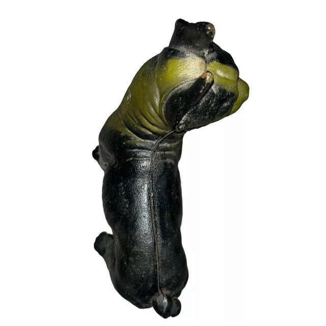 1930s Art Deco Cast Iron French Bull Dog Boston Terrier Doorstop Statue 1930s For Sale - Image 5 of 7