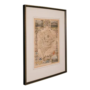 1860's Antique County Map Rutlandshire,
