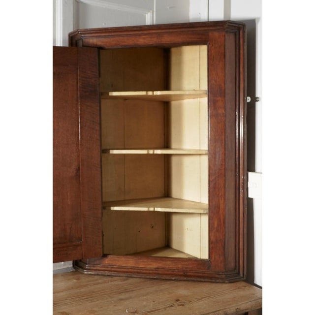 Mid 18th Century 18th Century Country Oak Corner Cupboard, 1750s For Sale - Image 5 of 9