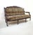 Particular French sofa of the nineteenth century with original walnut structure and new upholstery. Dimensions:...