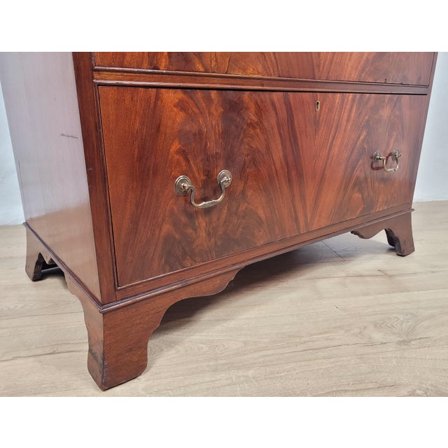 English Edwardian Mahogany Tallboy, 1910s For Sale - Image 12 of 18
