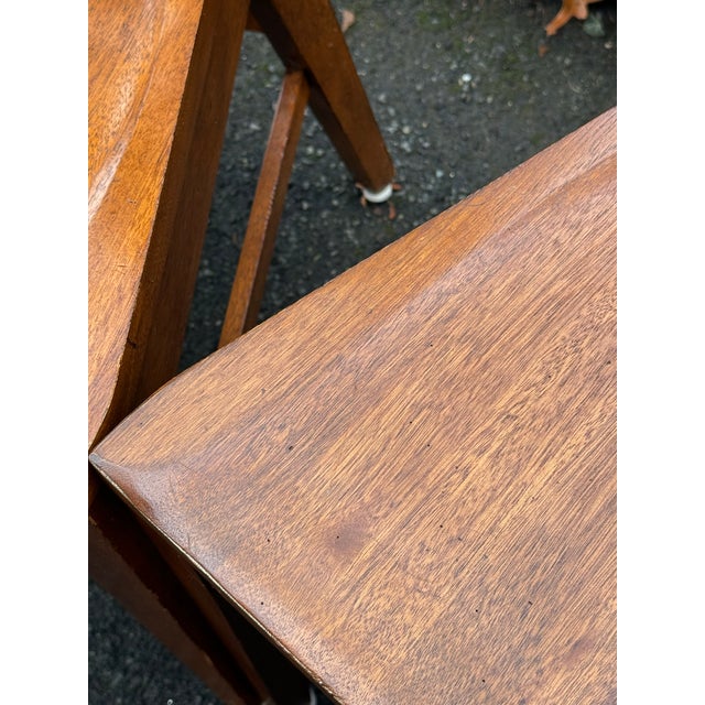 Brown Ethan Allen Farmhouse “Tango” X Back Chairs - Set of 4 For Sale - Image 8 of 10